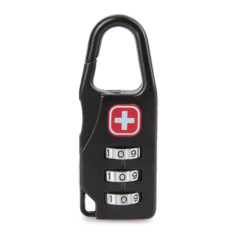 

Number Lock 1Pcs Swiss Cross Symbol Combination Safe Code Mini Padlock for Luggage Zipper Bag Backpack Bag Suitcase Drawer