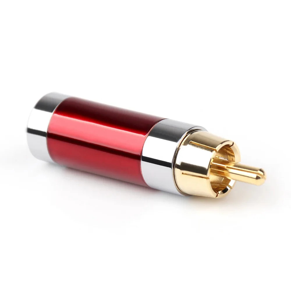 Разъем RCA в сборе Areyourshop переходник с родиевым покрытием для аудио калибра 8 мм