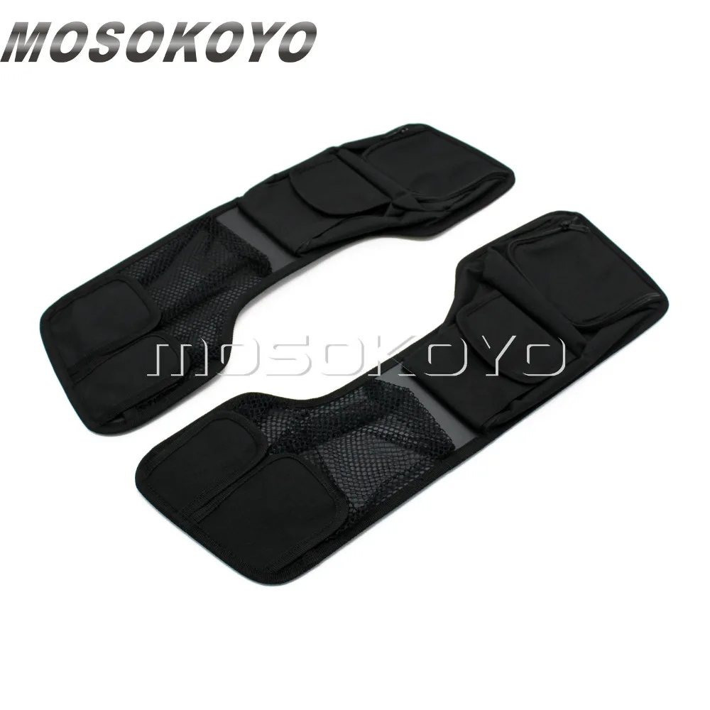 Черные органайзеры для крышек мотоцикла седельная сумка Harley Touring комод с