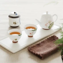 Ручной рисованный чайный набор кунг-фу керамический чайник чайный портативный дорожный офис индивидуальный горшок две чашки