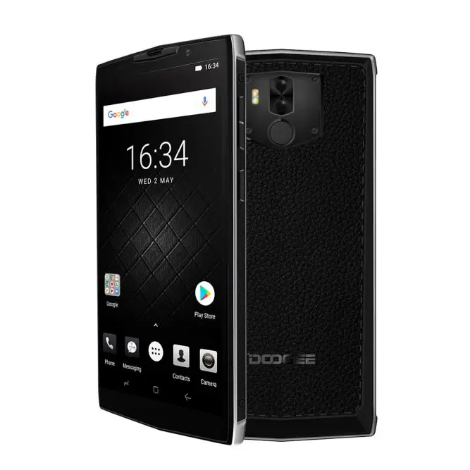 DOOGEE BL9000 смартфон 9000mAh 5,99 ''18:9 FHD+ MTK6763 Восьмиядерный 6GB 64GB Android 8,1 4G Двойная камера 12M OTG Беспроводная зарядка - Цвет: Silver