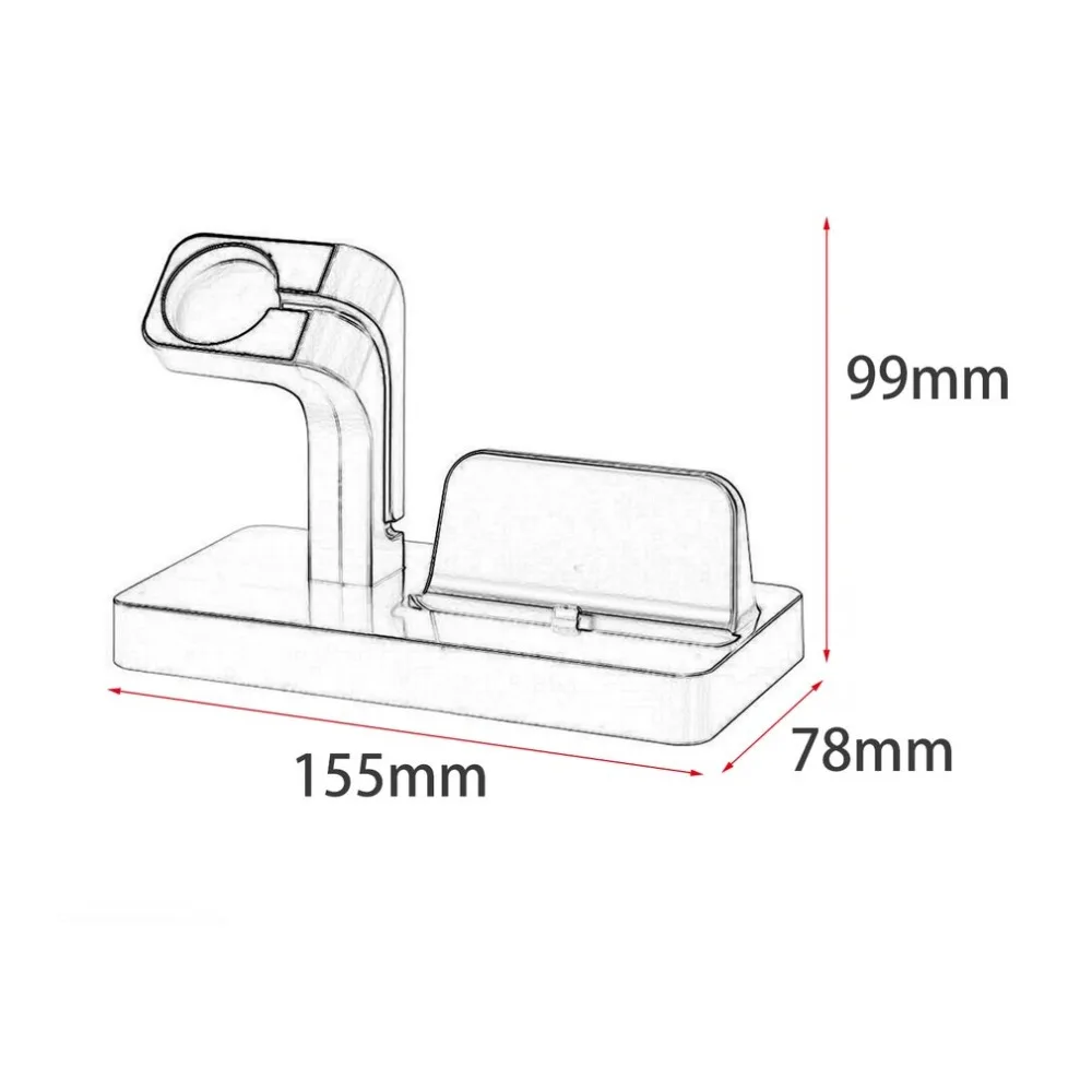 2 в 1 зарядная док-станция кронштейн Подставка держатель зарядное устройство для IPhone X 8 7 6 Plus 5S док-станция для Apple Watch Iwatch зарядное устройство