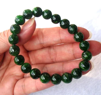 

Free Shipping Natural Chrome Diopside 9mm Round Beads Bracelet Women Man Jewelry Accessories Weddings Parties Birthday Gift