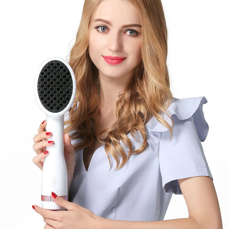 One Step Hair Dryer Styler Comb Hot Air Paddle Brush Anion Generator Hair Straightener Eliminate Frizzing Tangled Hair & Knots