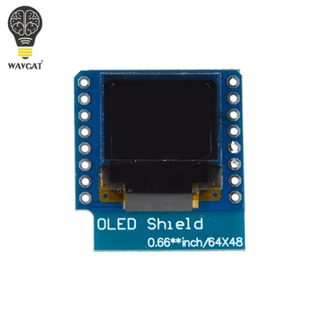 

ESP32 Minikit OLED Shield for WAVGAT D1 mini 0.66" inch 64X48 IIC I2C