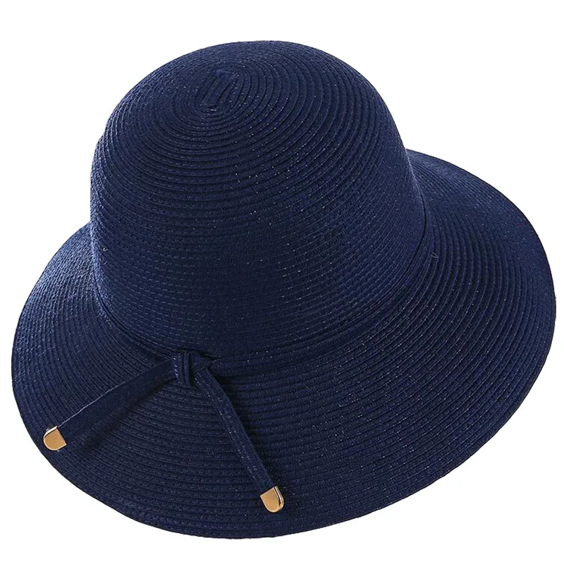 بنج يوان هاو شوان الصيف قبعة الشمس المرأة القبعات لطي بنما قبعة 2019 جديد وصول الأزياء القش شاطئ كاب