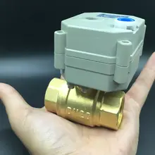 Обычно Open/Close Клапан 2-способ латунь DN20 Электрический Клапан с ручной донастройкой tf20-b2-b BSP 3/4 ''AC /DC9-24V 2 провода