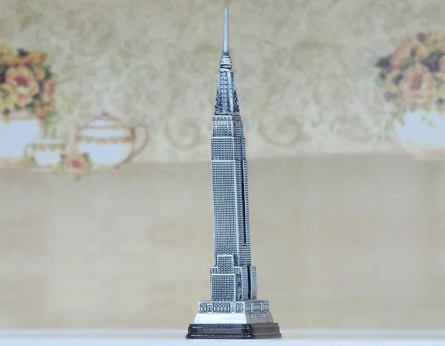 を高層ビルのニューヨークエンパイアステートビル装飾品樹脂手芸ランド