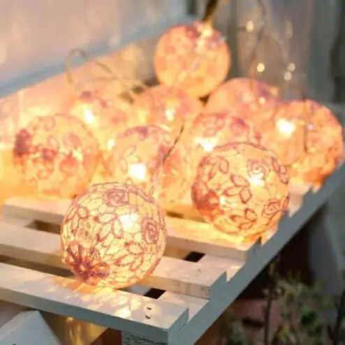 

LED new ball string light decoration holiday multicolor light battery box lamp string 2m 20led