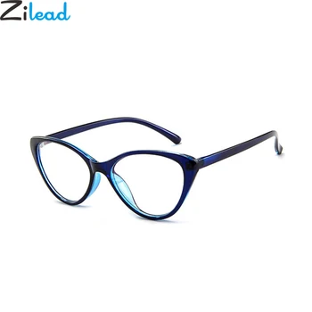 

Zilead Women Cat Eye Spectacle Eyeglasses Frame Men Clear Lens Optical Plain Glasse Frame Computer Glasses Myopic Glasses Unisex
