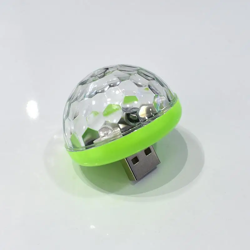 Мини USB Голосовое управление RGB светодиодный светильник магический шар DJ диско светильник вечерние светильник s для автомобиля Android Apple мобильный телефон
