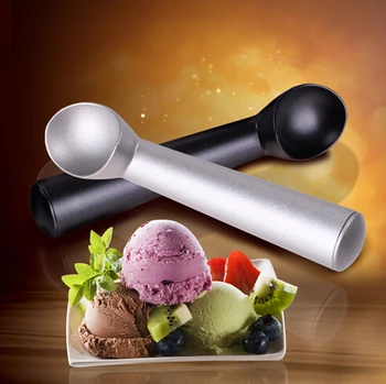 

200pcs/lot Wholesale Aluminum Alloy Ice Cream Spoon/Scoop ice cream tool DHL Fedex Free Shipping