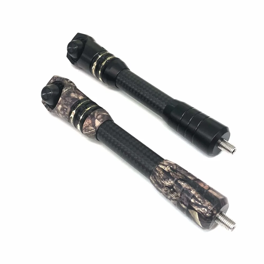 

For Hunting Shooting Archery 6-7 inches Adjustable Compound Bow Stabilizer Carbon Balance Rod Weight Damping Rod