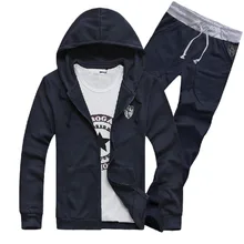 Весенне-осенний мужской комплект, мужские костюмы, мужские толстовки с длинным рукавом, Повседневный свитер с капюшоном и штаны, спортивная одежда для мужчин