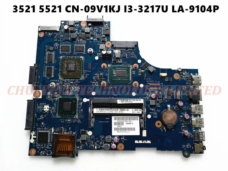 Kefu Cn 09v1kj 9v1kj For Dell Inspiron 3521 5521 Laptop Motherboard La 9104p Rev 1 0 I3 3217u Mainboard Notebook Pc May