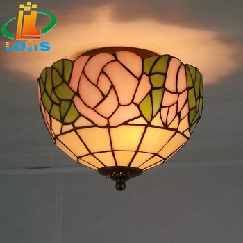 

Free shipping wholesale all kinds of Tiffany lamps garden roses fashion ceiling lamps bedroom balcony bar lighting Children room