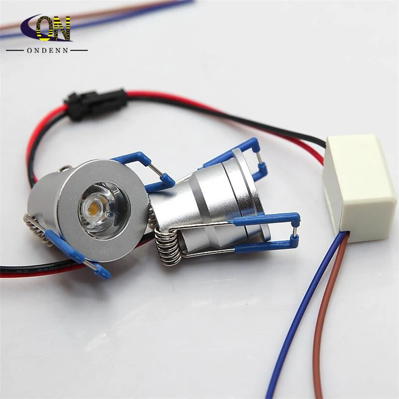 10Pcs/Lot Dimmable 3W Under Cabinet Spot Light Mini COB LED Downlights Ceiling Recessed Lamp for Jewelry Display Minidownlight | Освещение