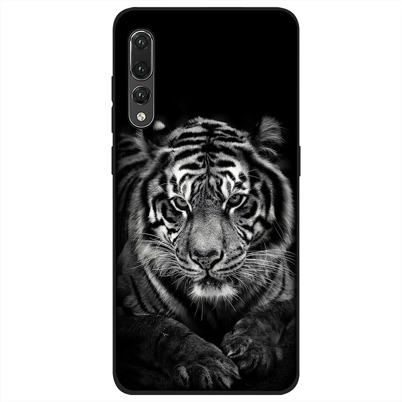 YIMAOC тигр лев леопард черный мягкий силиконовый чехол для Huawei P30 P20 Pro P10 P9 Lite Mini 2017
