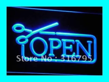 

i030 OPEN Scissors Haircut Displays LED Neon Light Signs On/Off Switch 20+ Colors 5 Sizes