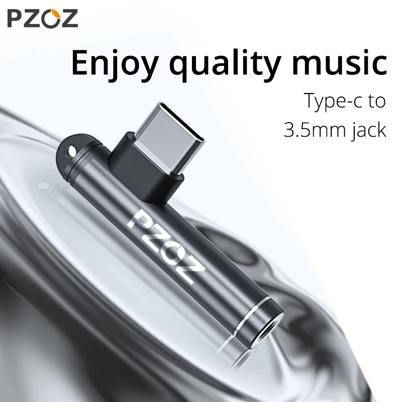 PZOZ USB Type C To 3.5mm Jack Earphone AUX Headphone Adapter For Huawei Mate 20 10 P20 Pro Xiaomi Mi A2 lite 8 9 Phone Adapters