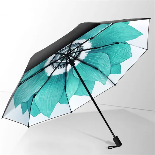 Lotus Blossom Umbrella Female anti uv umbrella Parapluies Non Automatic