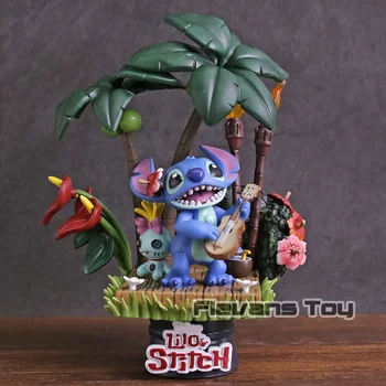 

Lilo & Stitch Stitch and Scrump Hawaii Holiday Time PVC Figure Collectible Model Toy