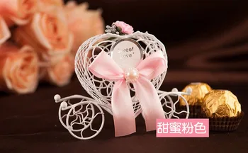 

200pcs fashion Europe iron carriage candy box, baby favor Love candy box, wedding candy box wa3760