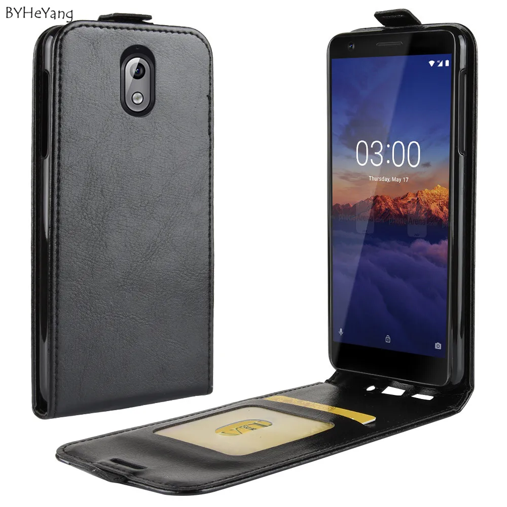 BYHeYang для Nokia 3 1 чехол nokia 2018 Флип PU кошелек Роскошный кожаный бизнес Винтажный TA 1049