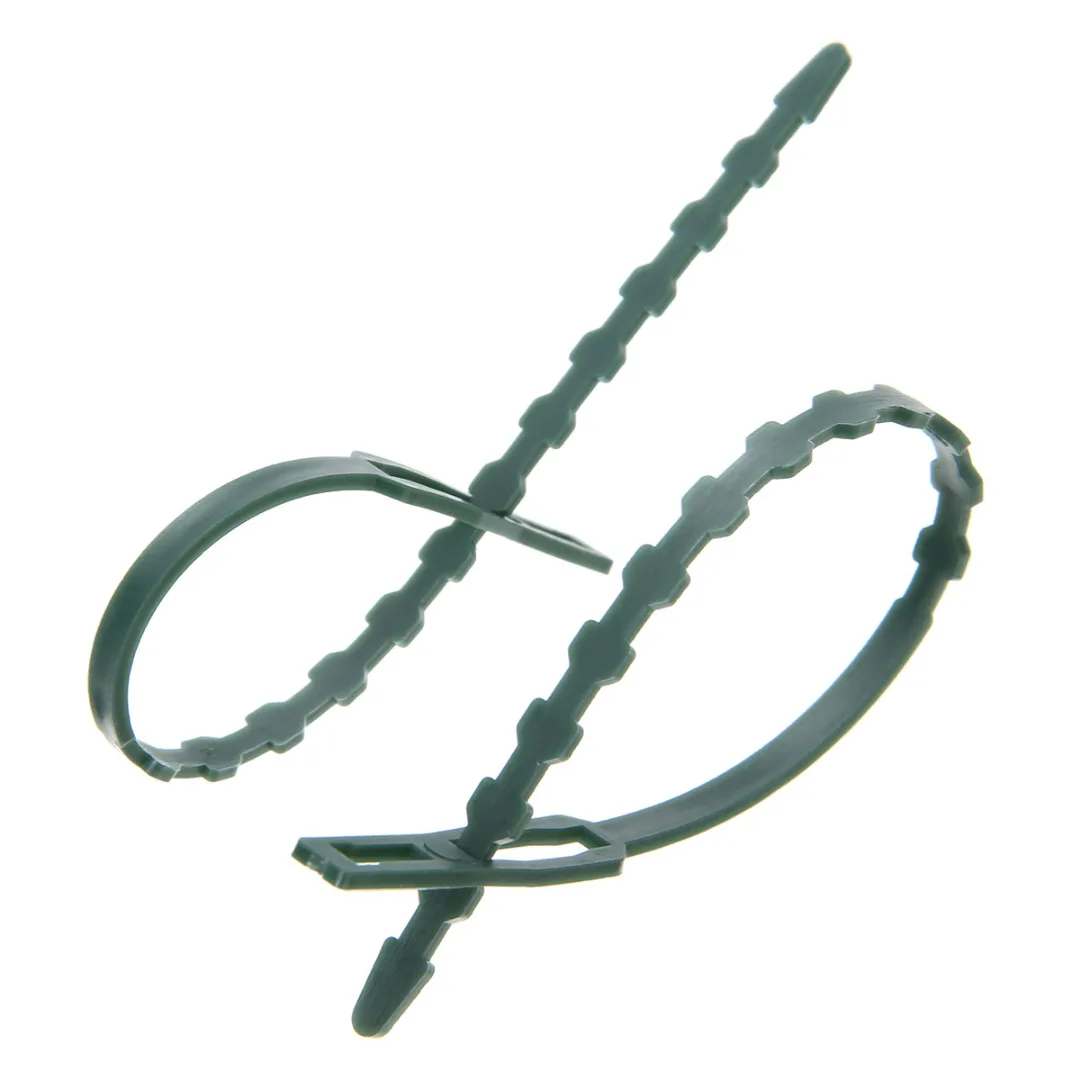 50pcs/lot Adjustable Plastic Plant Cable Ties Reusable Cable Ties for Garden Tree Climbing Support