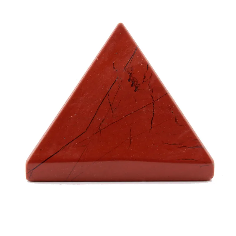 40*30 мм Натуральная красная яшма Пирамида фэн шуй камень резные ремесла Египетский точка чакры Исцеление Рейки Кристалл Бесплатный мешочек