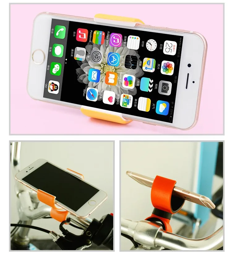Multi-function Phone Holder Car Air-conditioning Outlet Bicycle Phone Support for iPhone 5s Samsung Car Air Vent Navigator Stand (47)