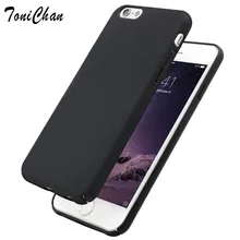 TaniChan Simple Pure Navy Black Gray Colors Coque Case for iPhone 6 S Plus 4.7″ 5.5″Hard Plastic Matte Smooth Back Cover Case