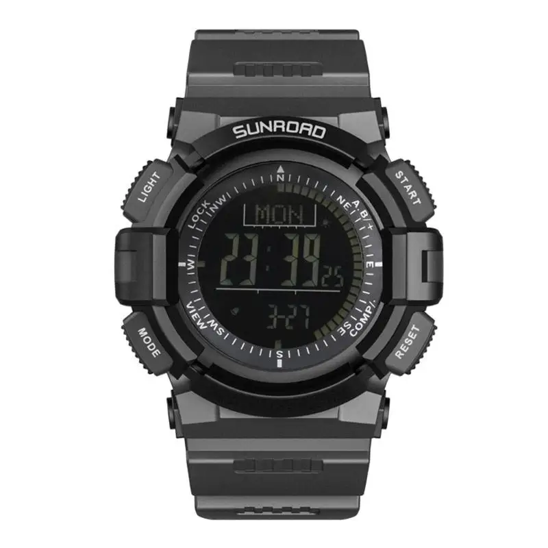 

Multifunctional LCD Digital Watch Men Black Waterproof Sports Watches Rubber Band Bracelet Male relogio masculino Reloj Hombre