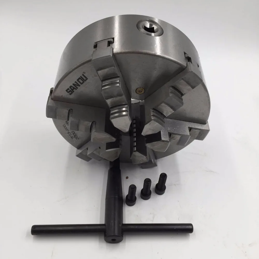 

250mm 6 Jaw Lathe Chuck 12'' Six Jaw Self-Centering Chuck Hardened Steel M12 CNC Lathe K13-250