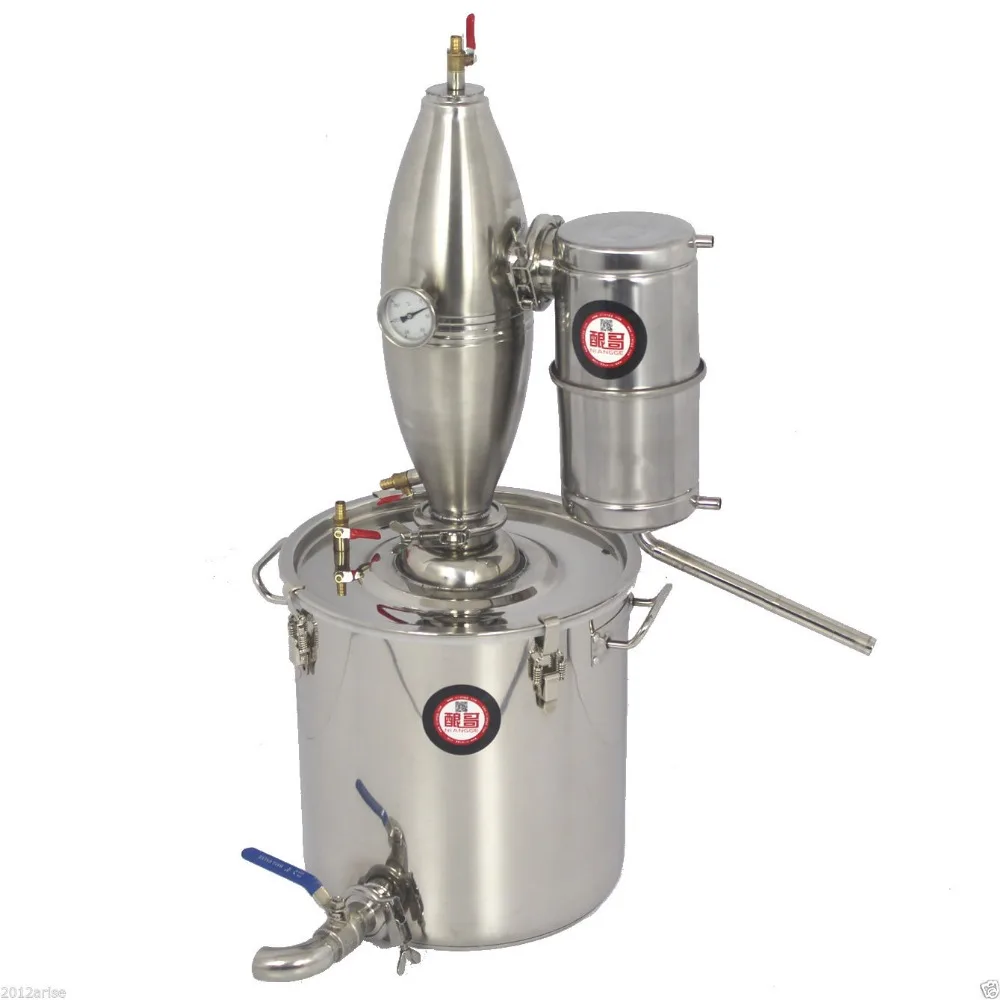 25L Alcohol Stainless Distiller Home Brew Kit Moonshine Wine Making Boiler Home Wine Brewing Device Alcohol