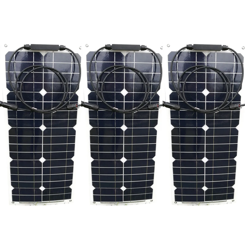 Гибкая солнечная панель Китай 12 v 25 w 3 шт зонне Панель en 36 вольт 75 Вт Портативный зарядное устройство на солнечной батарее светодиодный свет Caravan автомобильный Camp