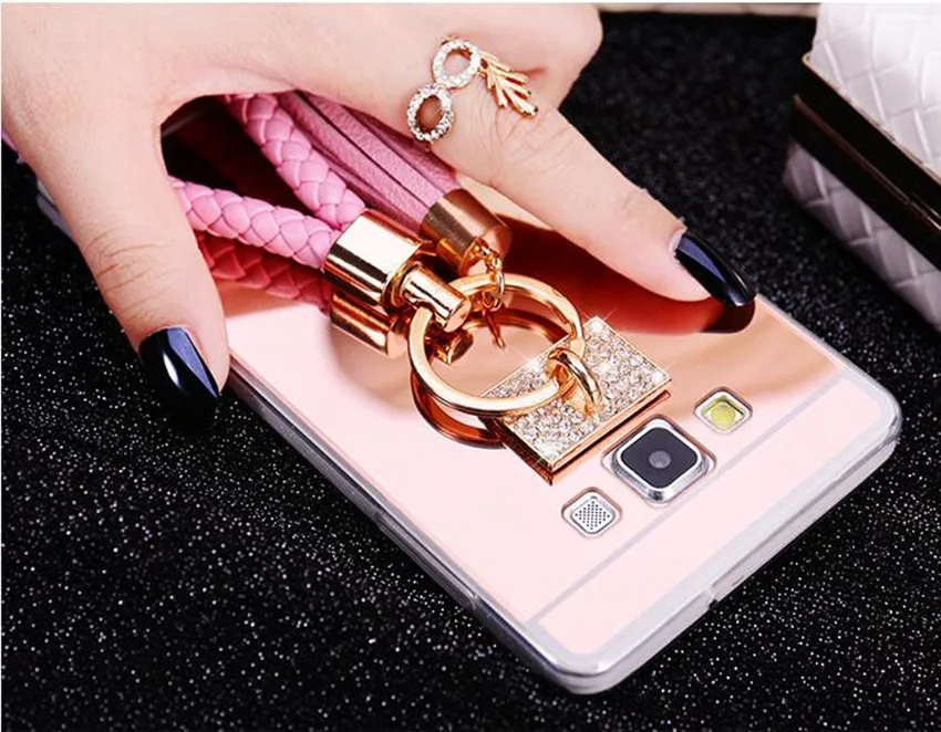 Luxury Rhinestone Case Cover For xiaomi Redmi 5A 6A Note 5 2S 5S Phone Case Glitter Mirror Girls with Ring Holder Stand Soft TPU