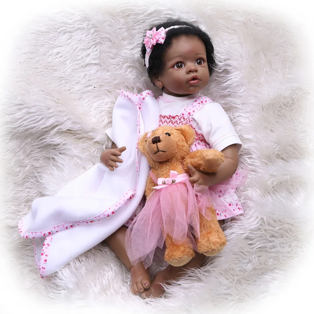 NPK 55 см bebe Реалистичная кукла реборн Реалистичная девочка реборн Младенцы силиконовые куклы игрушки для детей Рождественский подарок bonecas для детей