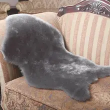 Мягкий искусственный коврик из овчины Чехол для стула коврик для спальни искусственная шерсть Теплый Ковер с длинным ворсом сиденье меховое место коврики ковер искусственный мех