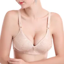 Large size no steel ring bra thin section breathable gather three-breasted youth middle-aged underwear bra new