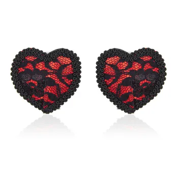 

Lace Red Heart Nipple Pasties For Women Flirting Fetish Restraints Nipple Cover Ladies Stickers Bra Accessories sexy milk pastie