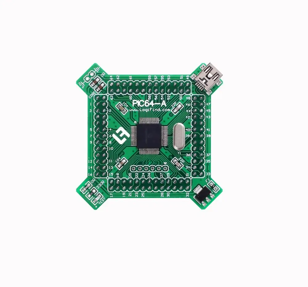 

PIC microcontroller learning development board core board PIC64-A with dsPIC30F6015