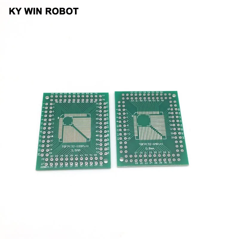 5 шт. QFP TQFP LQFP FQFP 32 44 64 80 100 LQF SMD Поворотный адаптер DIP плата PCB преобразователь