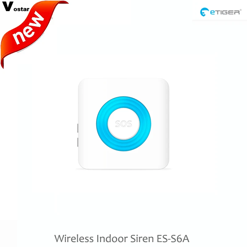 

433MHz etiger internal strobe siren ES-S6A work with gsm RFID etiger S4 home alarm system free shipping