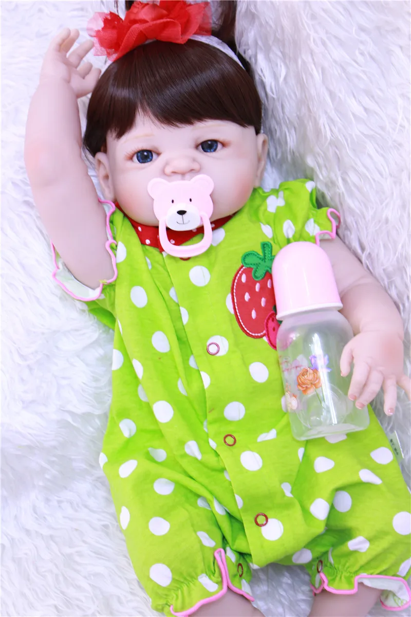 

22"/57cm Baby Alive baby reborn Full Silicone dolls Reborn Baby Dolls Toys for Sale bathe toddlers kids birthday gift collection