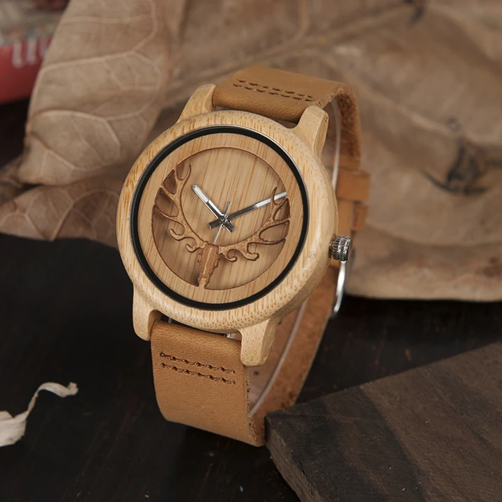Elk head wood watch (6)