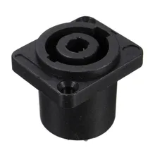 2 шт. 30x25 мм Speakon 4 полюса со штекера на гнездо совместимый разъем аудио кабель Разъем Панель