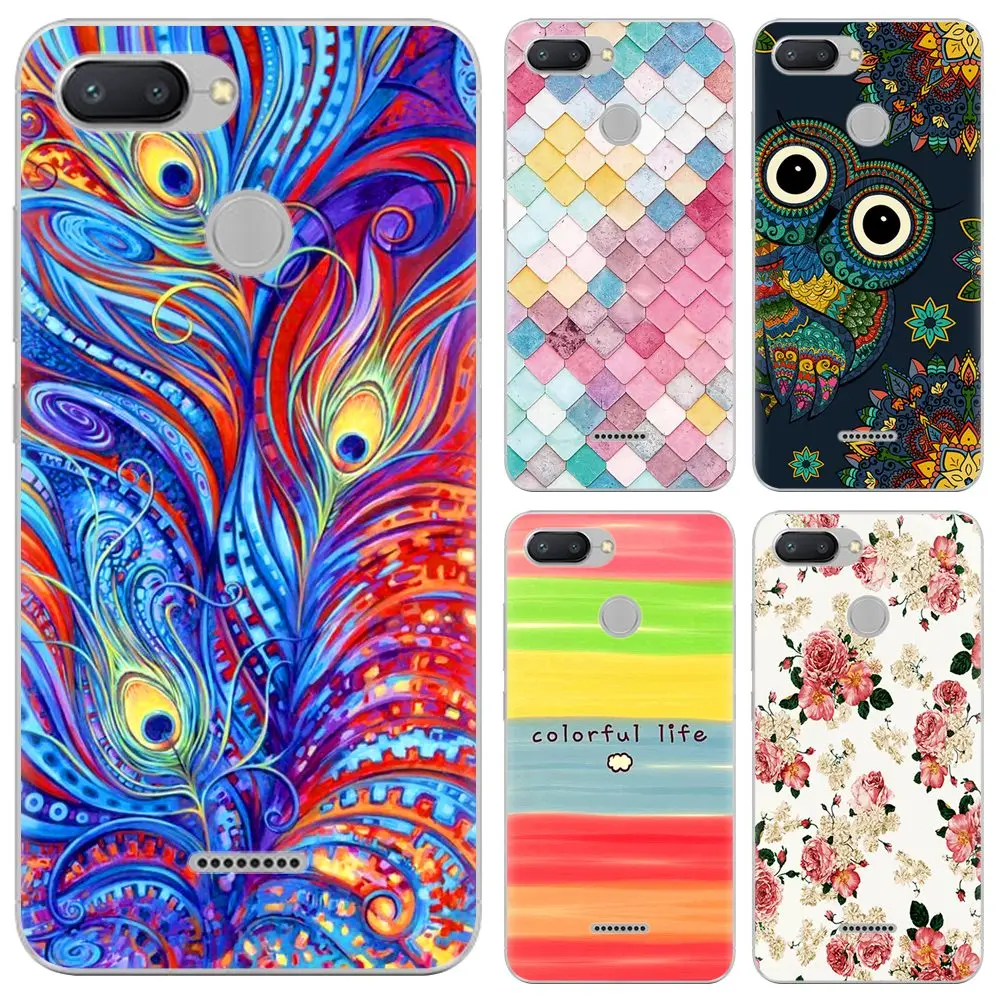 

New Arrival Phone Case For Xiaomi Redmi 6 / Xiaomi Redmi 6 Pro 5.45-inch Fashion Design Art Painted TPU Silicone Cover Soft Case