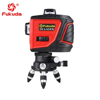 

Fukuda 12 lines MW93T-3R New red laser level 360 Vertical Horizontal Self-leveling Cross Line Laser Level nivel a laser