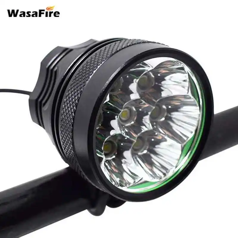 Cheap WasaFire Bike Light 9800lm 7* XML T6 LED Bicycle Lights Headlight 6*18650 battery pack Frontlight Headlamp Cycling Frontlamps 1